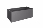 aiuola rialzata mis. 2x1 grigio scuro metallizzato