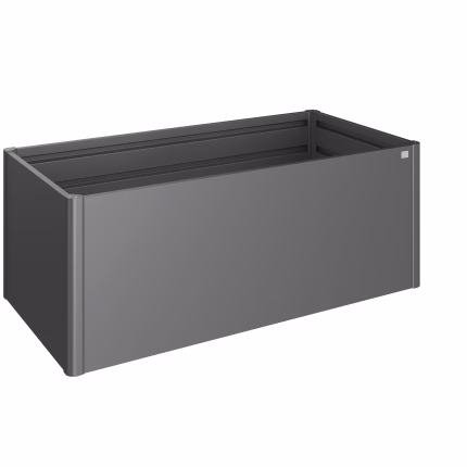 aiuola rialzata mis. 2x1 grigio scuro metallizzato