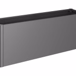 aiuola rialzata mis. 2x0,5 grigio scuro metallizzato