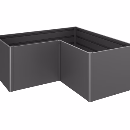 aiuola rialzata mis. l grigio scuro metallizzato