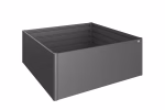 aiuola rialzata mis. 2x2 grigio scuro metallizzato