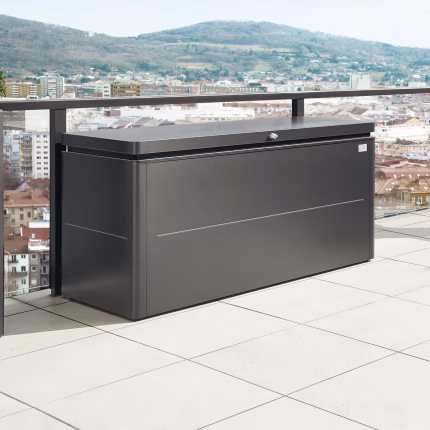 loungebox mis. 160 grigio quarzo met.
