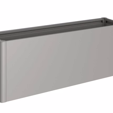 aiuola rialzata mis. 2x0,5 grigio quarzo metallizzato