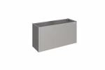 aiuola rialzata mis. 1,5x0,5 grigio quarzo met.