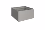 aiuola rialzata mis. 1,5x1,5 grigio quarzo met.