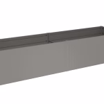 aiuola rialzata mis. 4x1 grigio quarzo met.
