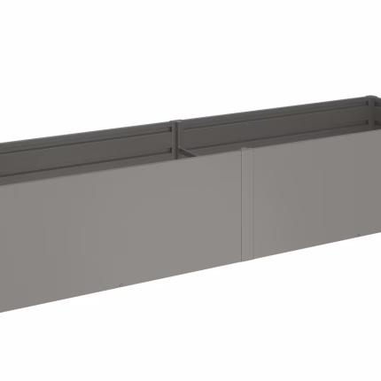 aiuola rialzata mis. 4x1 grigio quarzo met.