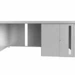 parete laterale per tetto laterale per casetta neo taglia 2a/2b/2c/2d argento metallizzato