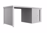 tetto laterale per casetta neo taglia 3a/3b/3c/3d argento metallizzato