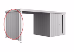 parete laterale per tetto laterale per casetta neo taglia 2a/2b/2c/2d argento metallizzato