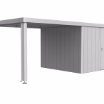 tetto laterale per casetta neo taglia 3a/3b/3c/3d argento metallizzato