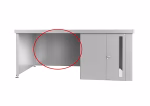 parete posteriore per tetto laterale per casetta neo argento metallizzato