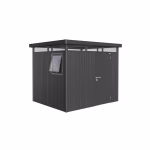 casetta per attrezzi highline mis. h3 we grigio scuro met. con porta singola