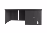 parete laterale per tetto laterale per casetta neo taglia 4a/4b/4c/4d grigio dujkel metallizzato