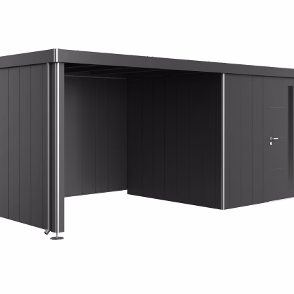 parete laterale per tetto laterale per casetta neo taglia 4a/4b/4c/4d grigio dujkel metallizzato