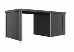 tetto laterale per casetta neo taglia 2a/2b/2c/2d grigio scuro metallizzato