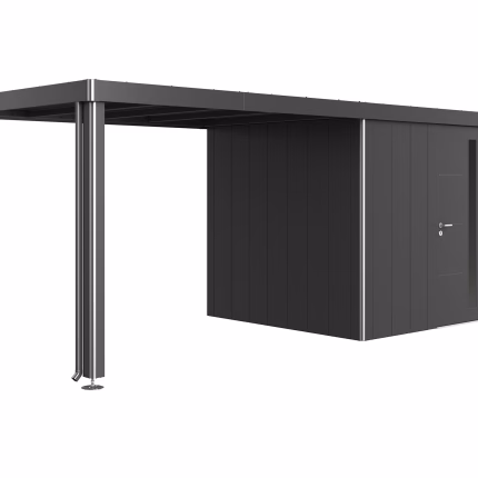 tetto laterale per casetta neo taglia 2a/2b/2c/2d grigio scuro metallizzato