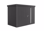 casetta da giardino neo 1c porta standard. grigio scuro metallizzato