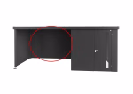 parete posteriore per tetto laterale per casetta neo grigio scuro metallizzato