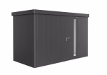 casetta da giardino neo 1d porta standard. grigio scuro metallizzato