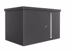 casetta da giardino neo 2d porta standard. grigio scuro metallico