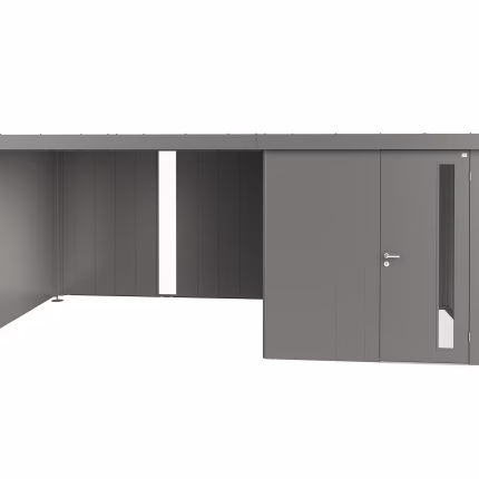 parete laterale per tetto laterale per casetta neo taglia 4a/4b/4c/4d grigio cava metallizzato