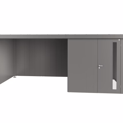 parete laterale per tetto laterale per casetta neo taglia 2a/2b/2c/2d grigio cava metallizzato