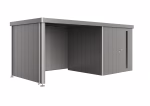 parete laterale per tetto laterale per casetta neo taglia 4a/4b/4c/4d grigio cava metallizzato