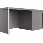 parete laterale per tetto laterale per casetta neo taglia 4a/4b/4c/4d grigio cava metallizzato