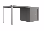 tetto laterale per casetta neo taglia 2a/2b/2c/2d grigio quarzo metallizzato