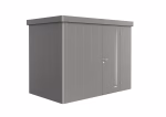 casetta da giardino neo 1c porta standard. grigio quarzo metallico