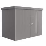 casetta da giardino neo 1c porta standard. grigio quarzo metallico