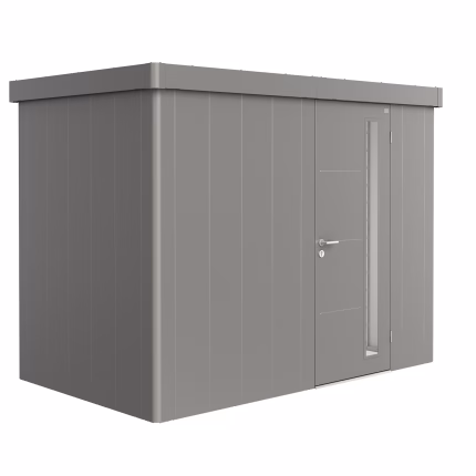 casetta da giardino neo 1c porta standard. grigio quarzo metallico