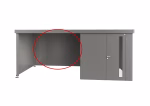 parete posteriore per tetto laterale per casetta neo grigio quarzo metallizzato