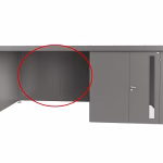 parete posteriore per tetto laterale per casetta neo grigio quarzo metallizzato