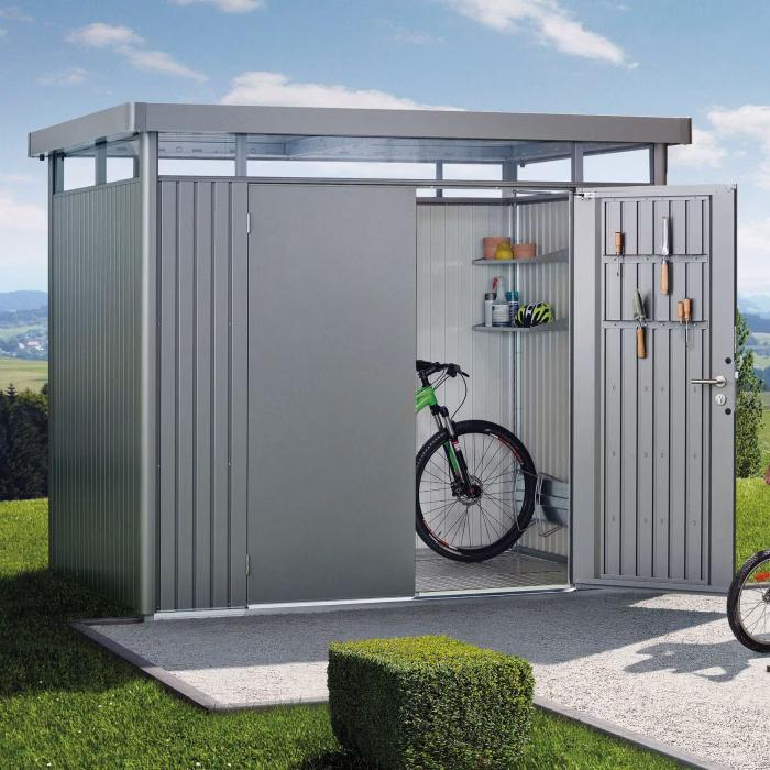 casetta highline mis. h5 grigio quarzo met.. porta a due battenti