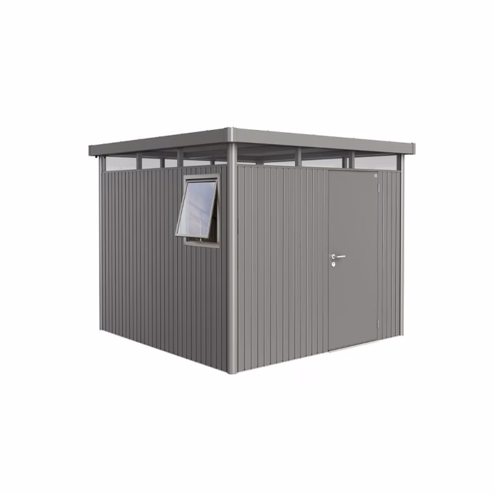 casetta per attrezzi highline mis. h4 we grigio quarzo met. con porta singola