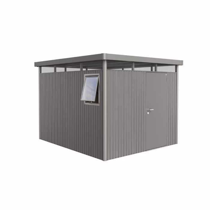 casetta per attrezzi highline mis. h5 we grigio quarzo met. con porta singola