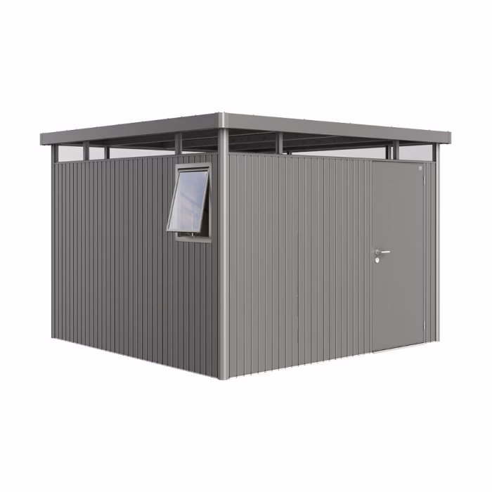 casetta per attrezzi highline mis. h6 we grigio quarzo met. con porta singola
