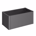 fioriera belvedere mini mis. 100 grigio scuro met.