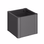 fioriera belvedere mini mis. 50 grigio scuro met.