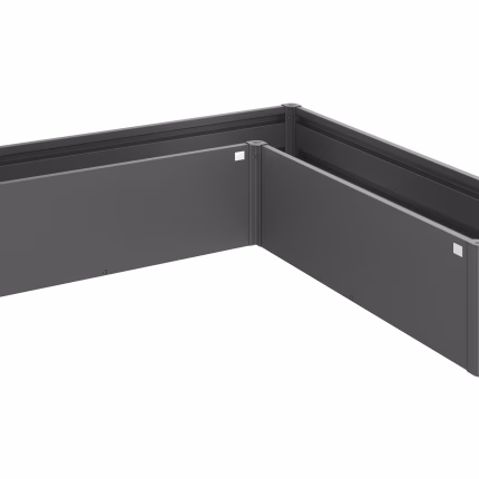 fioriera belvedere mini mis. l200 grigio scuro met.