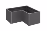 fioriera belvedere mini mis. l100 grigio scuro met.