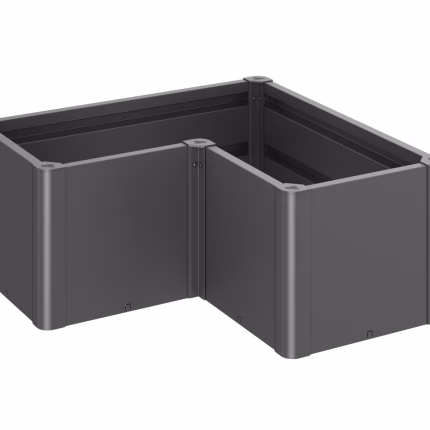 fioriera belvedere mini mis. l100 grigio scuro met.