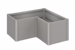 fioriera belvedere mini mis. l100 grigio quarzo met.