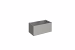 fioriera belvedere mini mis. 100 grigio quarzo met.