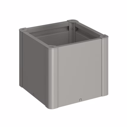 fioriera belvedere mini mis. 50 grigio quarzo met.
