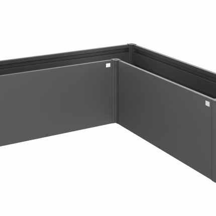 fioriera belvedere midi mis. l200 grigio scuro met.