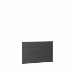 pannello parete per frangivista senza vetro acrilico 150x90 grigio scuro metallico