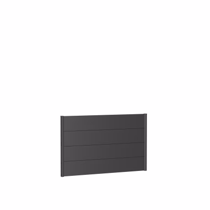 pannello parete per frangivista senza vetro acrilico 150x90 grigio scuro metallico